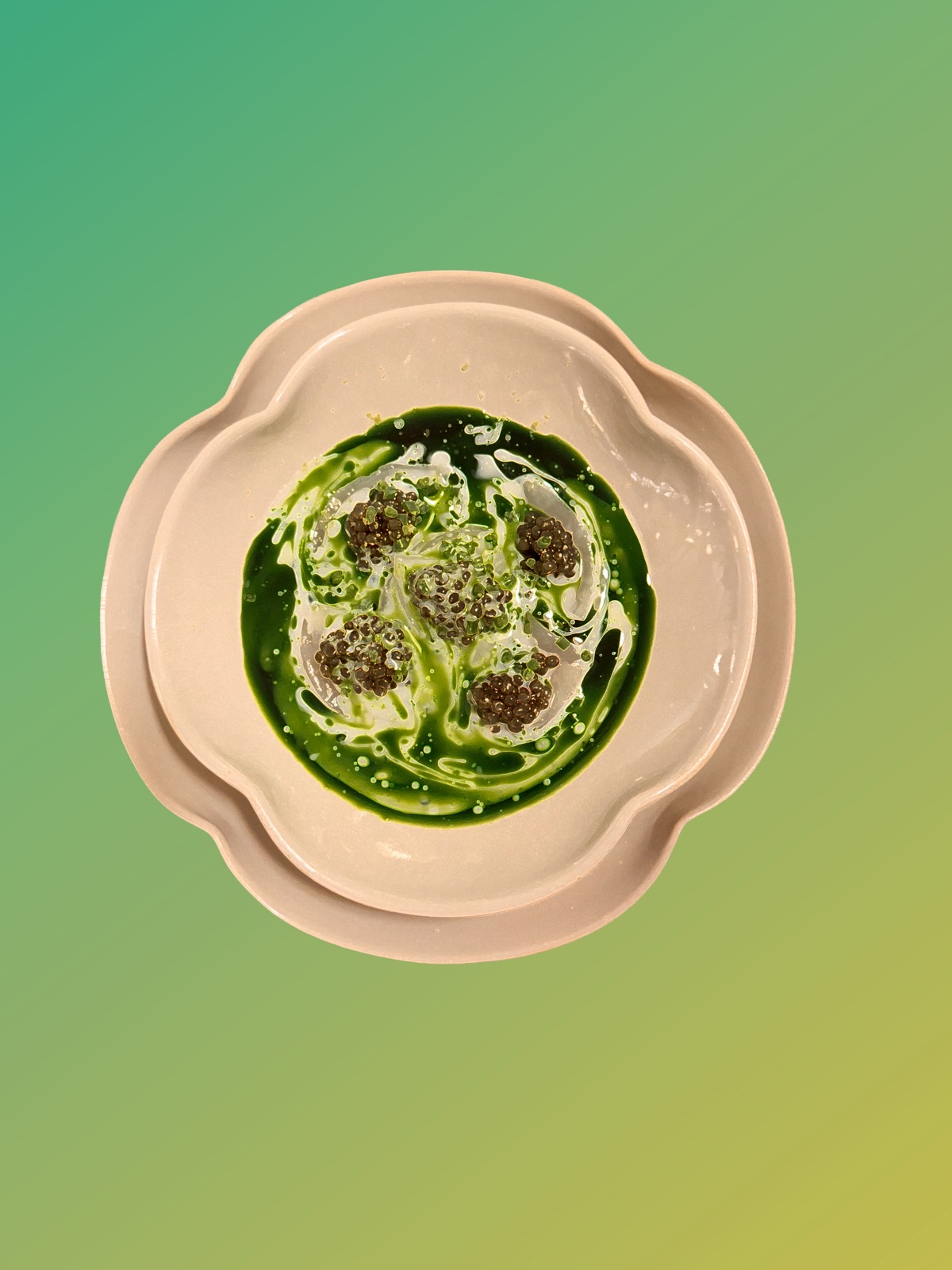 Caviar Scallops Dish